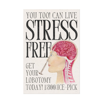 You Too! Can Live Stress Free Art Poster | Watercolor Illustration