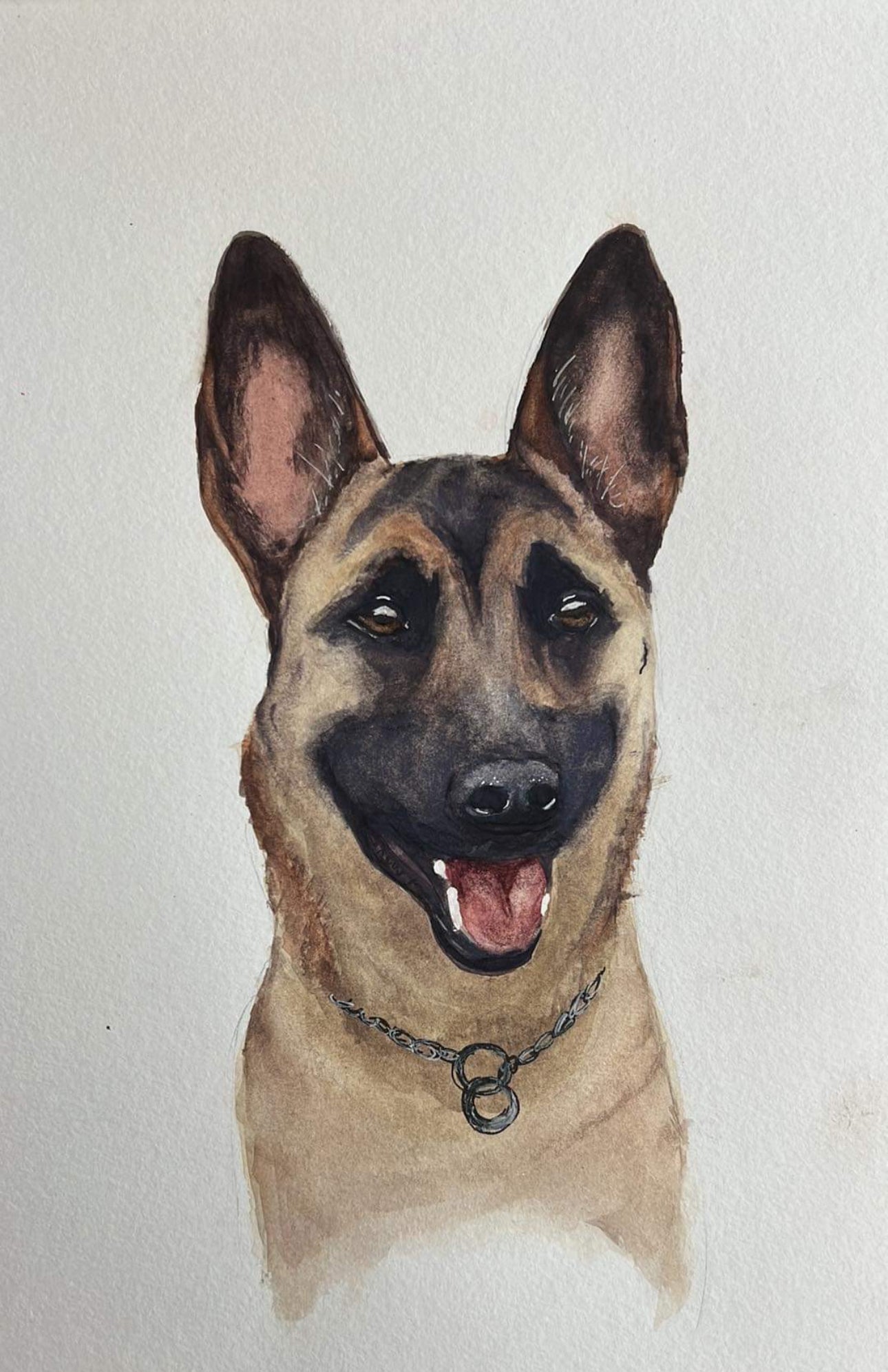 Custom Watercolor Dog Portrait - Hand Painted with Love