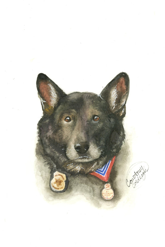 Custom Watercolor Dog Portrait - Hand Painted with Love